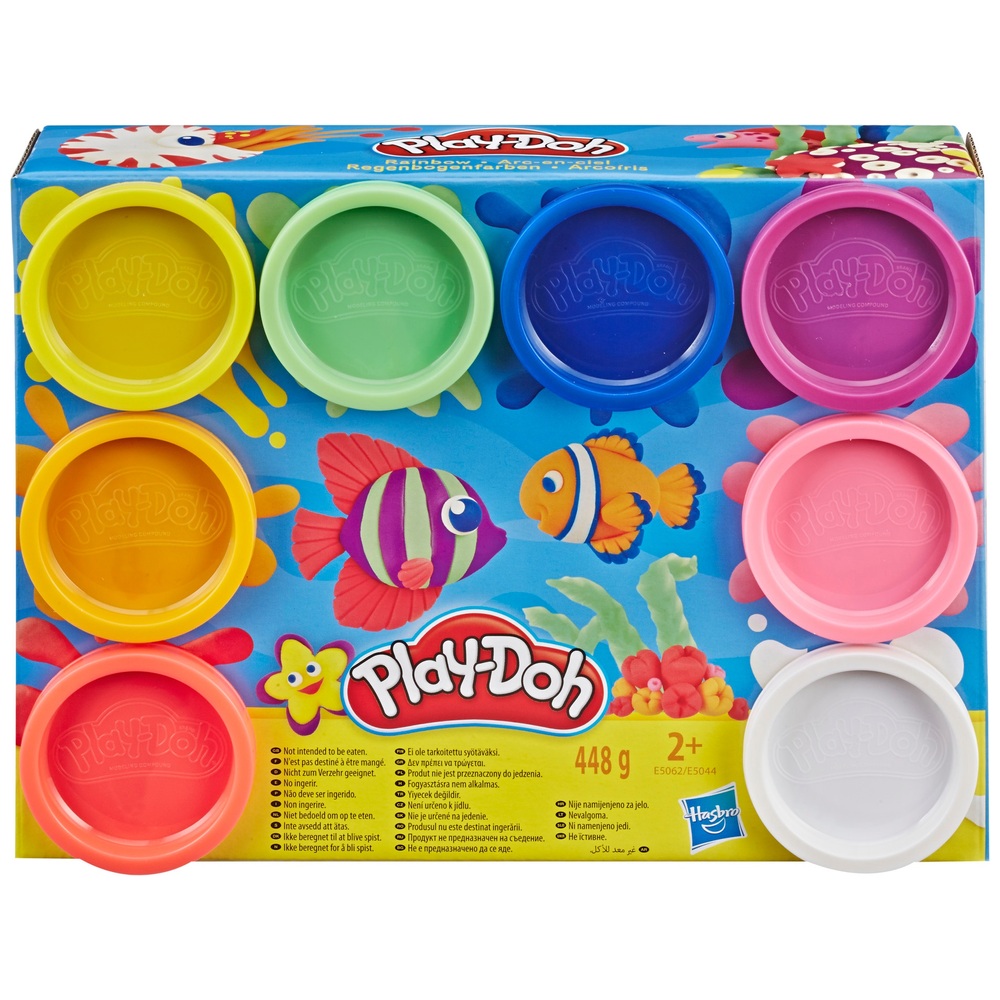 Das Play-Doh Regenbogen Starter-8er-Pack Sortiment