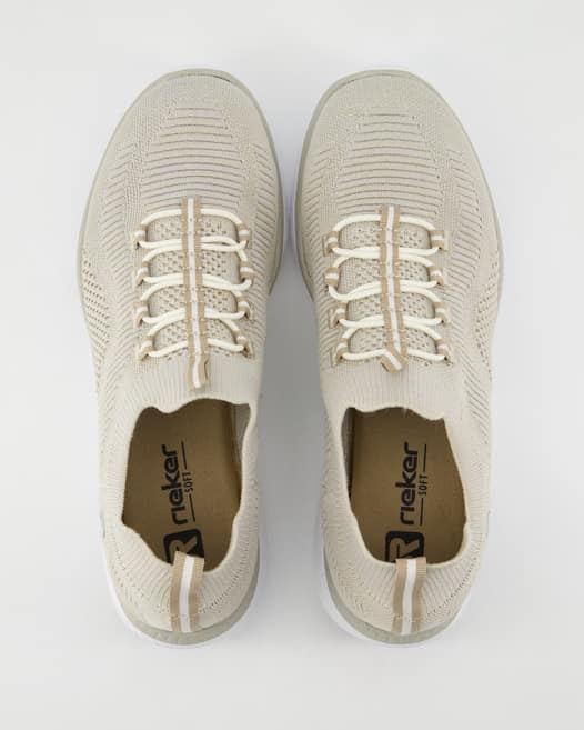 Rieker Knitup191 Sneaker in Beige