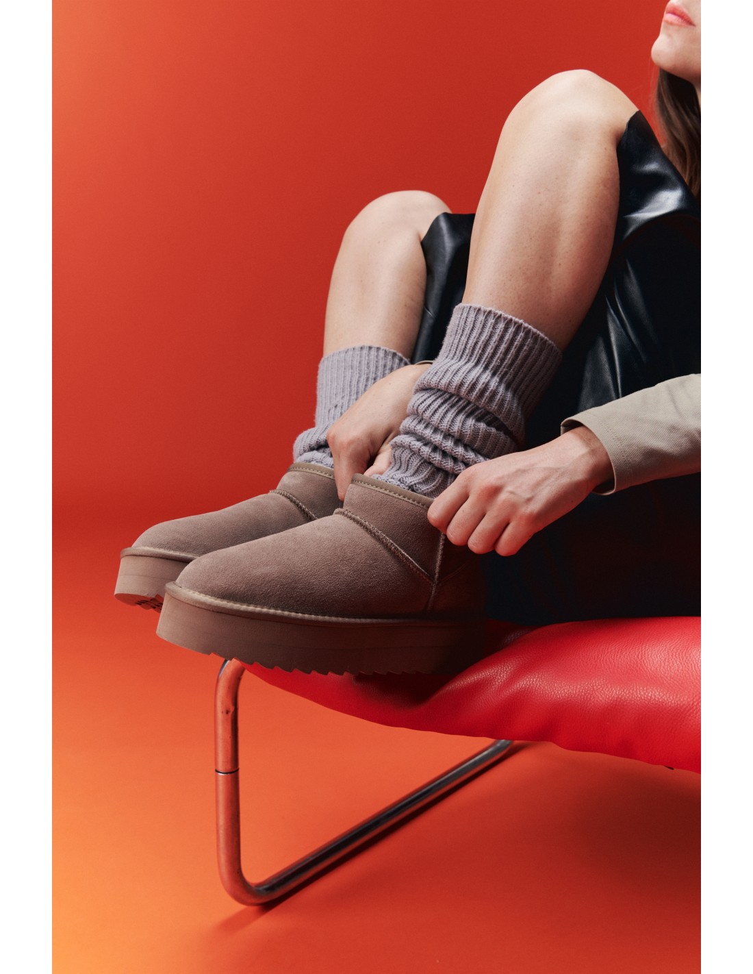 colors of california boots femme platfrom winter boot in suede