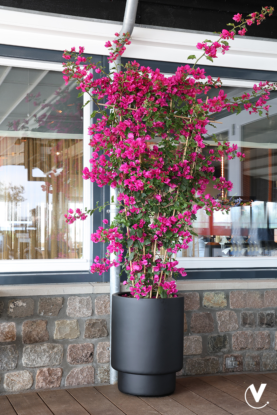 Plantenpot Almstok black Ø50 x H65 cm