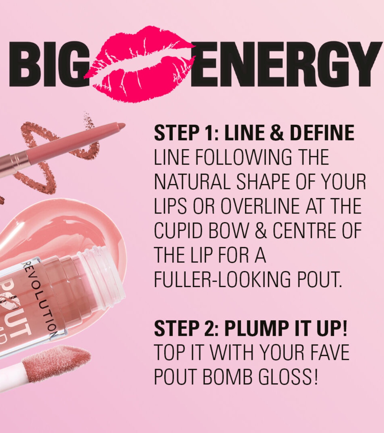 Revolution - Delineador labial Pout Liner - Glaze Clear