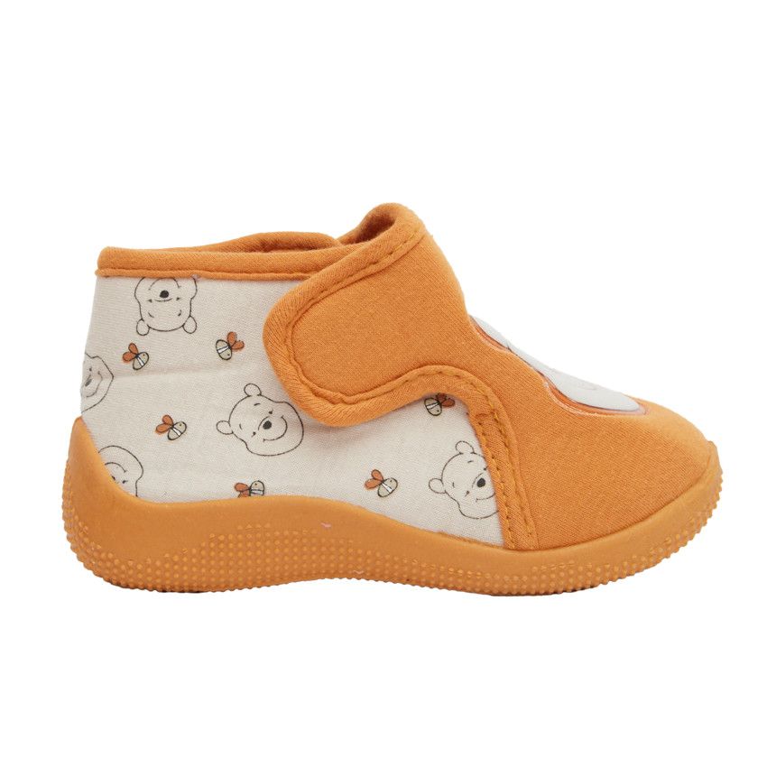 Chaussons bottillons imprimé Winnie l'Ourson pour bébé - Marron