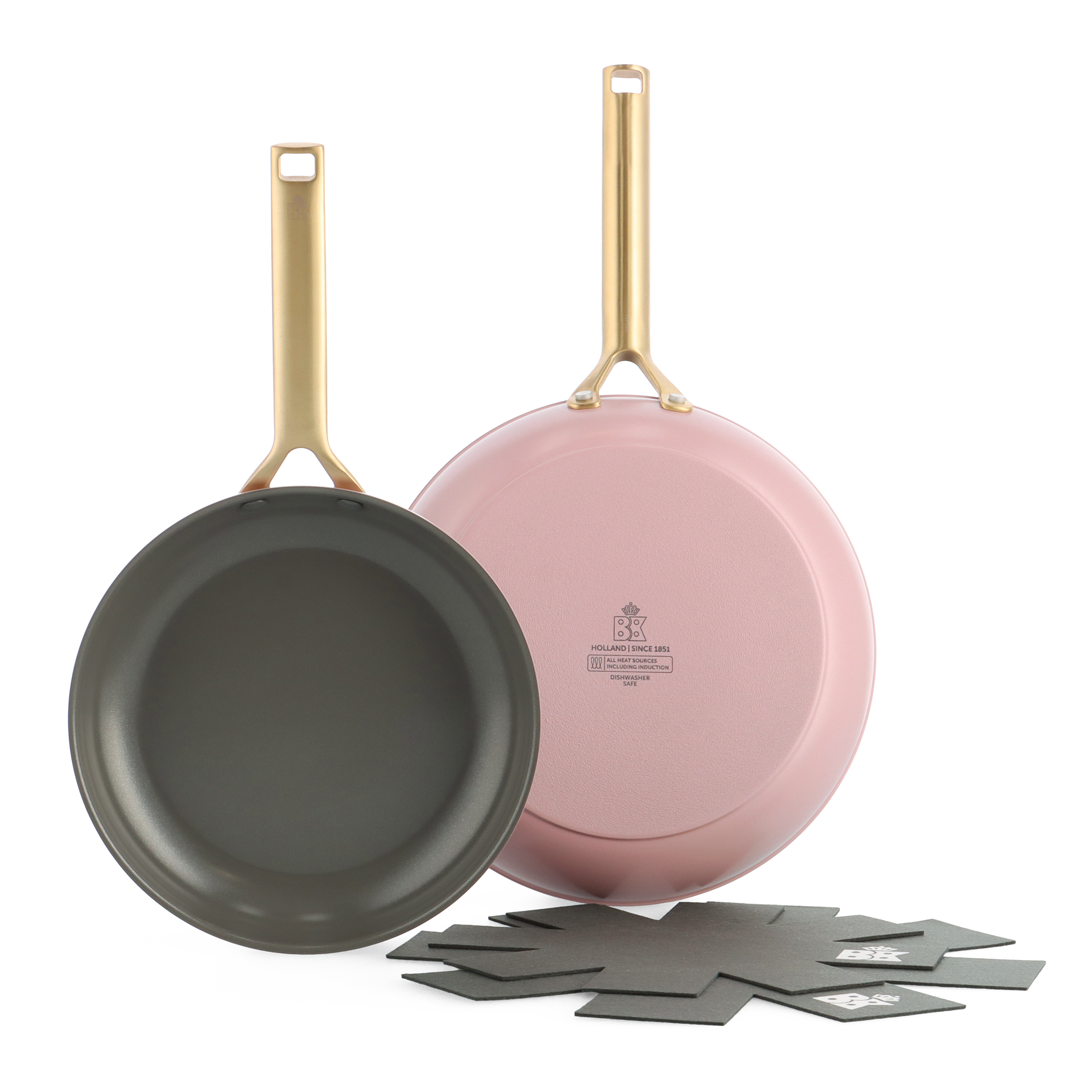 Sublime 2-delige koekenpannenset Blush Pink 24 cm   28 cm
