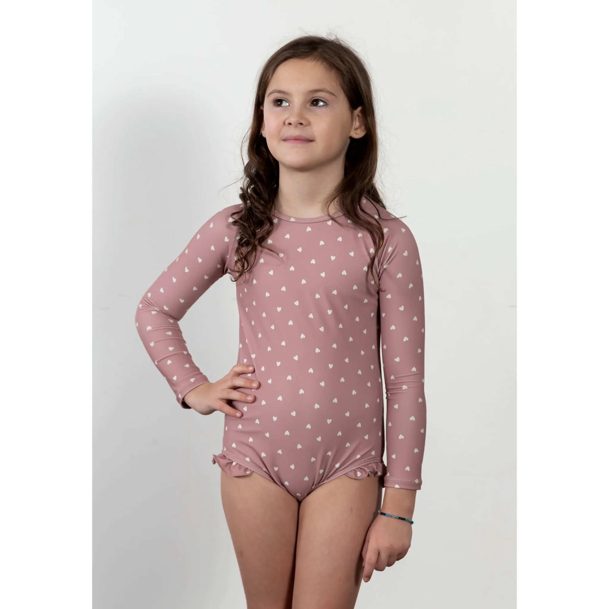 Current Tyed Maillot UV Volant Coeur 2-7ans