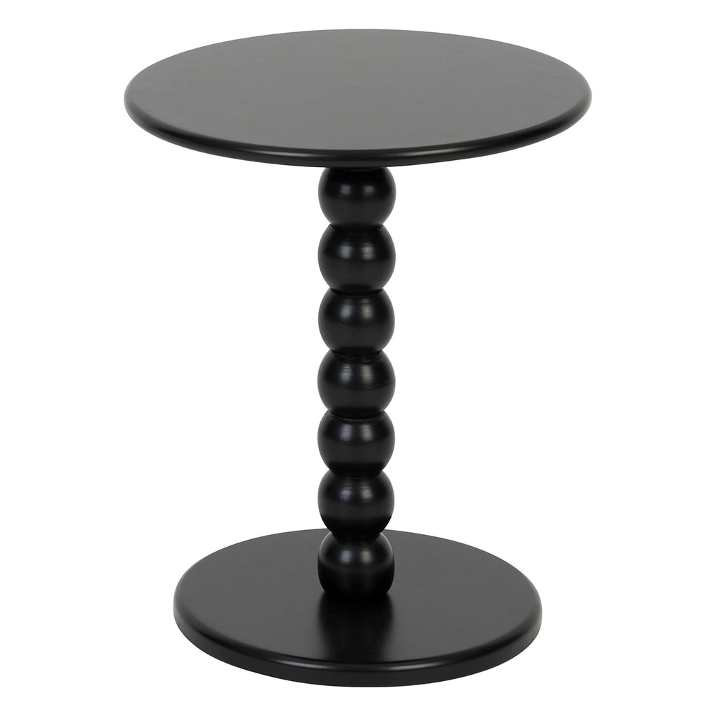 Table café CHAMPLO noir D38x46.5cm