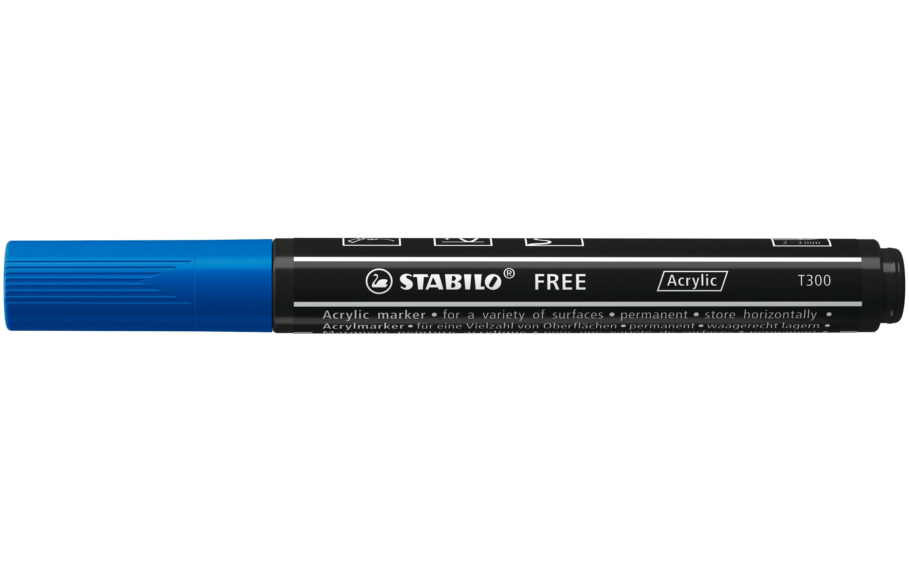 Acrylmarker Free Acrylic T300 DunkelblauMarker mit pigmentierter, wasserbasierter Tinte