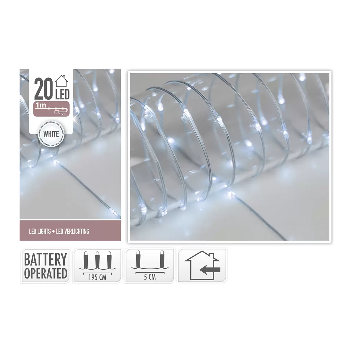 Lichterkette kaltweiss silber,weiss