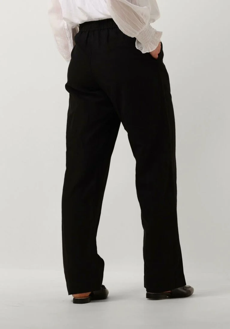 NEO NOIR zwarte neo noir wijde broek sonar linen pants