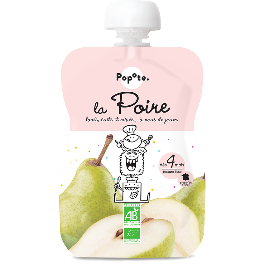 Gourde à la poire bio - 120g