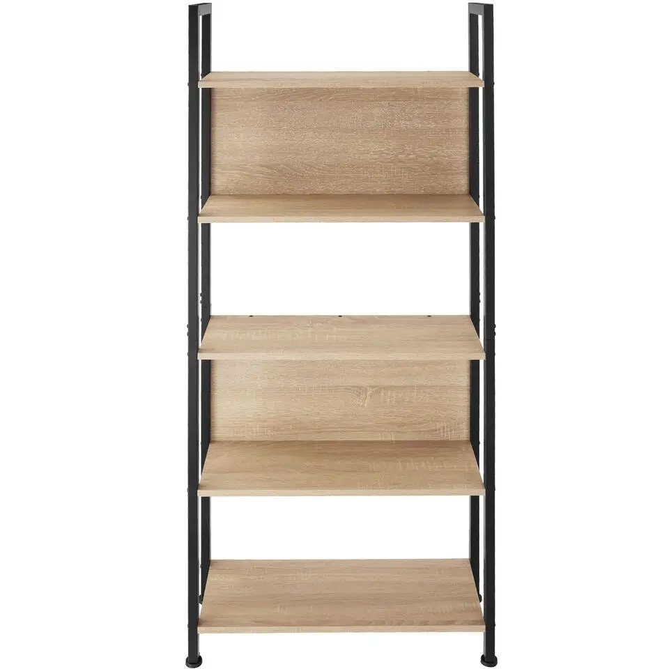 tectake Wandrek Westport 62x24x165,5cm, Industrieel Licht Hout, Eiken Sonoma