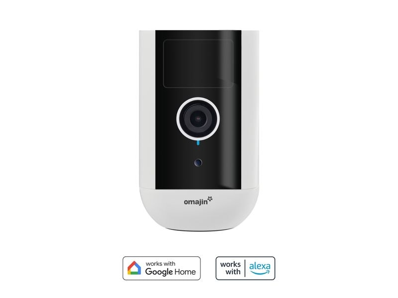 omajin by Netatmo Netzwerkkamera OMA-OWC-01-EU   64GB Micro Kabellose Überwachungskamera mit 2K  HD-Auflösung und langer Akkulaufzeit