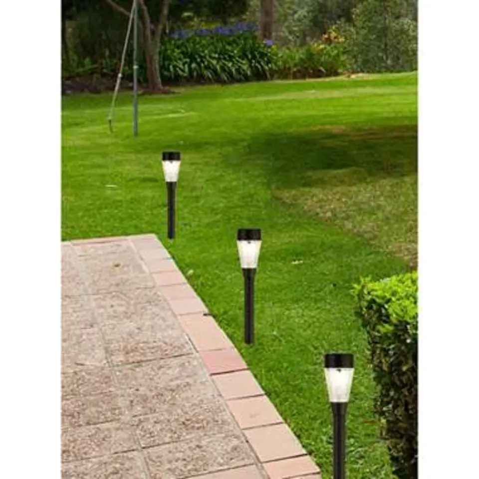 Lumineo prikspot Jive - solar tuinverlichting - zwart - 32 cm