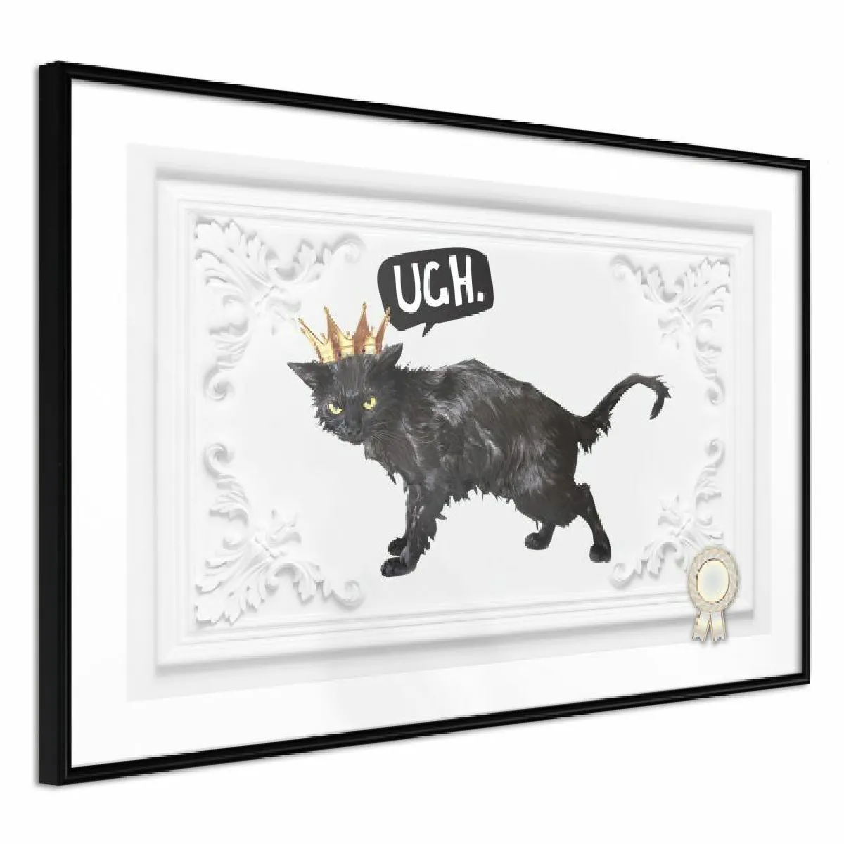 Paris Prix Affiche Cat Rules I - 30 x 20 cm - Noir