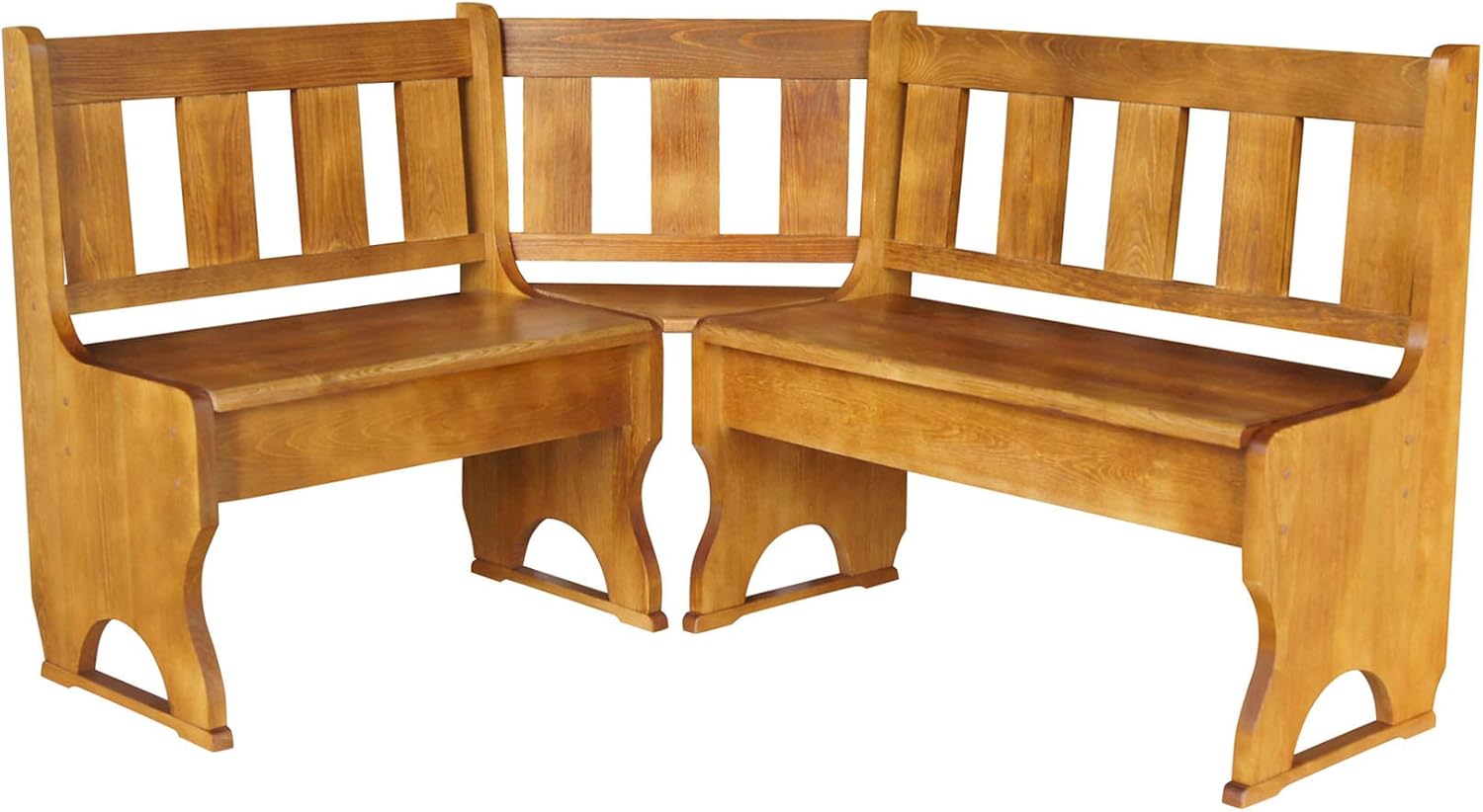 k koma Eckbank aus massivem Kiefernholz – Neu, in Eiche Farbe, 140 x 160 cm