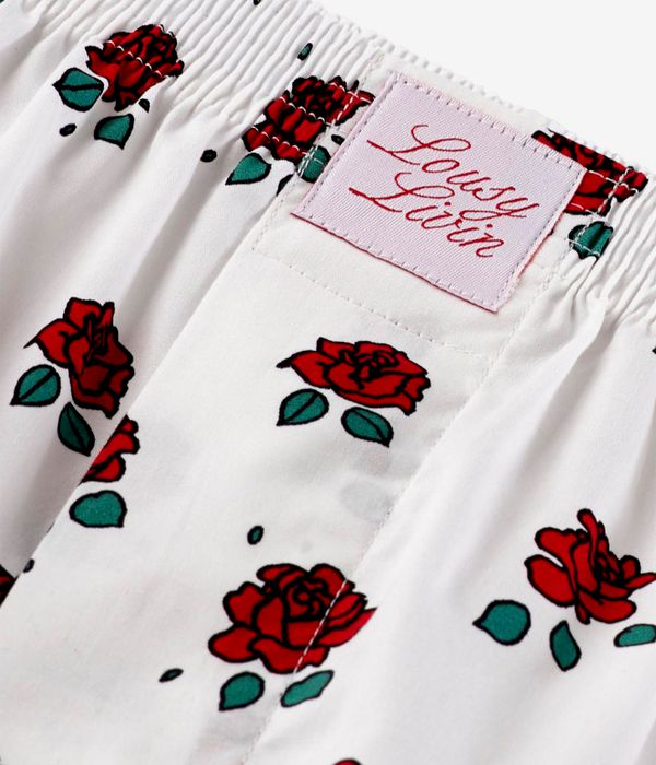 Lousy Livin Roses Boxershorts (white)