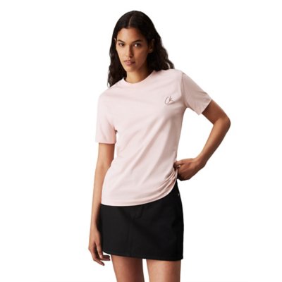 Tee-shirt à manches courtes femme Embroidered Ck Regular CALVIN KLEIN