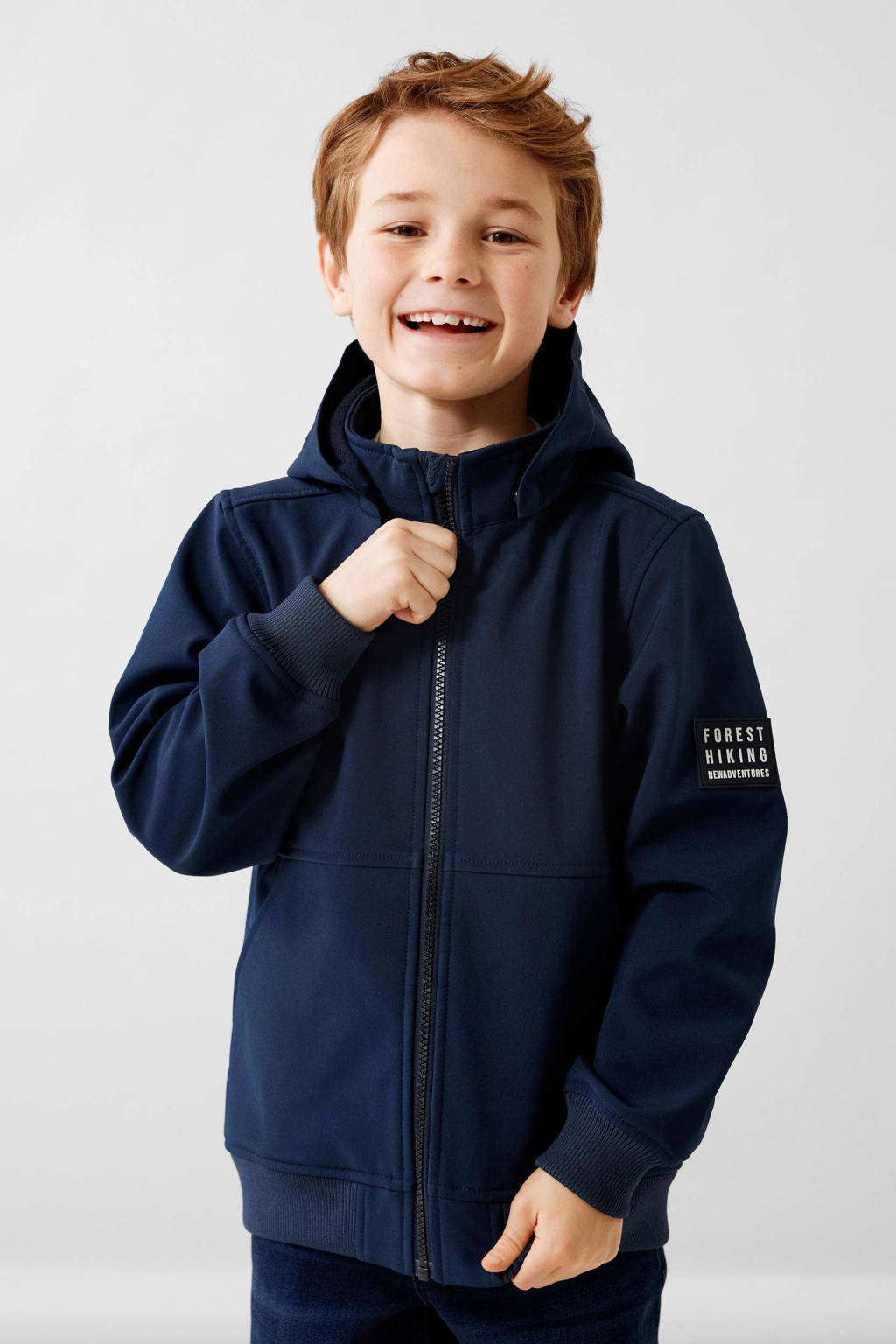 NAME IT softshell jas zomer NKMALFA donkerblauw