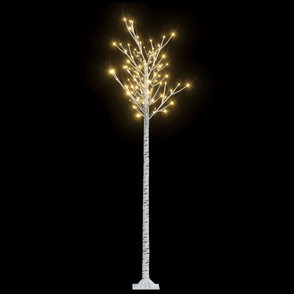 Sapin de noël 200 led blanc chaud saule 2,2 m int/ext