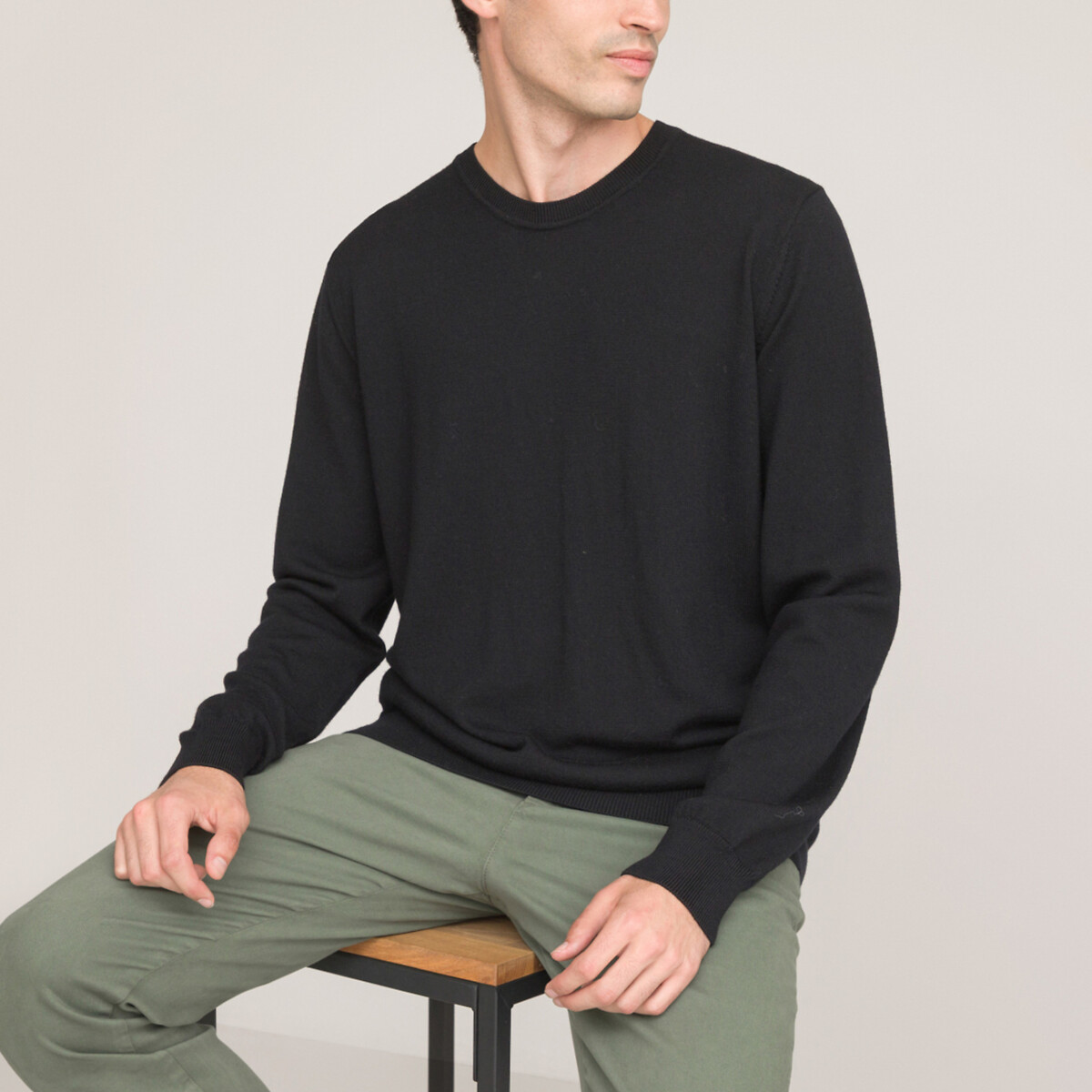 COLEÇÕES LA REDOUTE<br>Trui em lã merino, assinatura BASTIEN