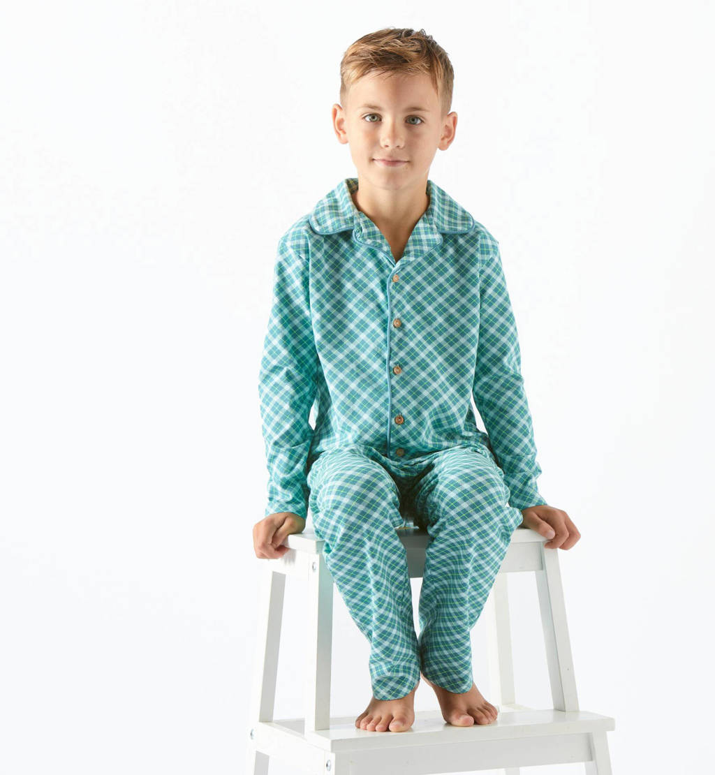 Little Label geruite pyjama van katoen blauw