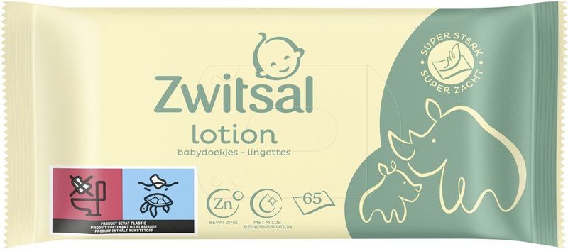 Zwitsal Billendoekjes Voordeelverpakking - Lotion - dermatologisch getest en alcoholvrij - 15 x 65 - 975 billendoekjes
