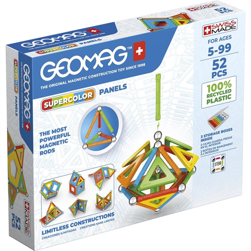 Køb Geomag Supercolor Panels Recycled 52 stk