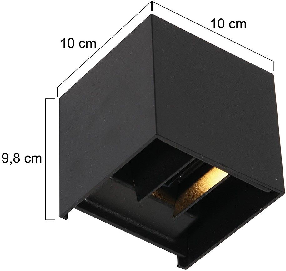Buitenlamp 3098ZW Muro B10 x D10 cm