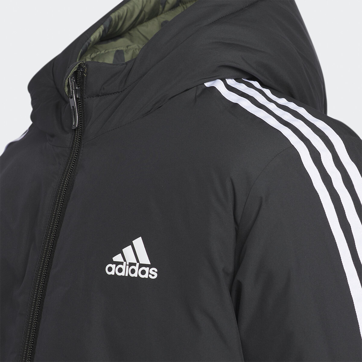 ADIDAS SPORTSWEAR<br>Jaqueta reversível de plumas com capuz