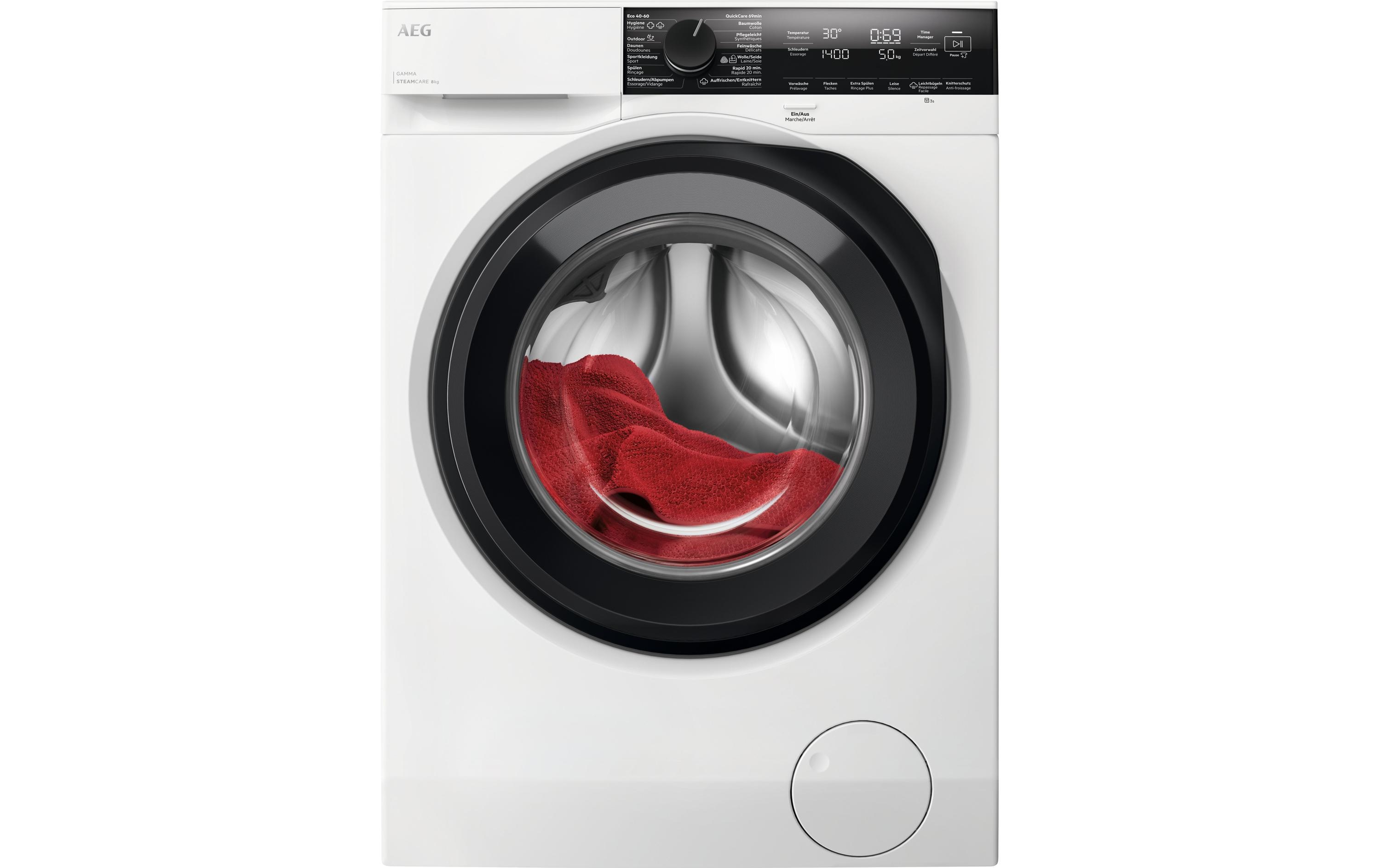 Waschmaschine AWA4GS10 Links<br>Frontlader mit 8 kg Ladekapazität
