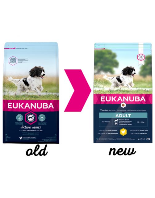 Eukanuba Active Adult Medium Breed Kip - Hondenvoer