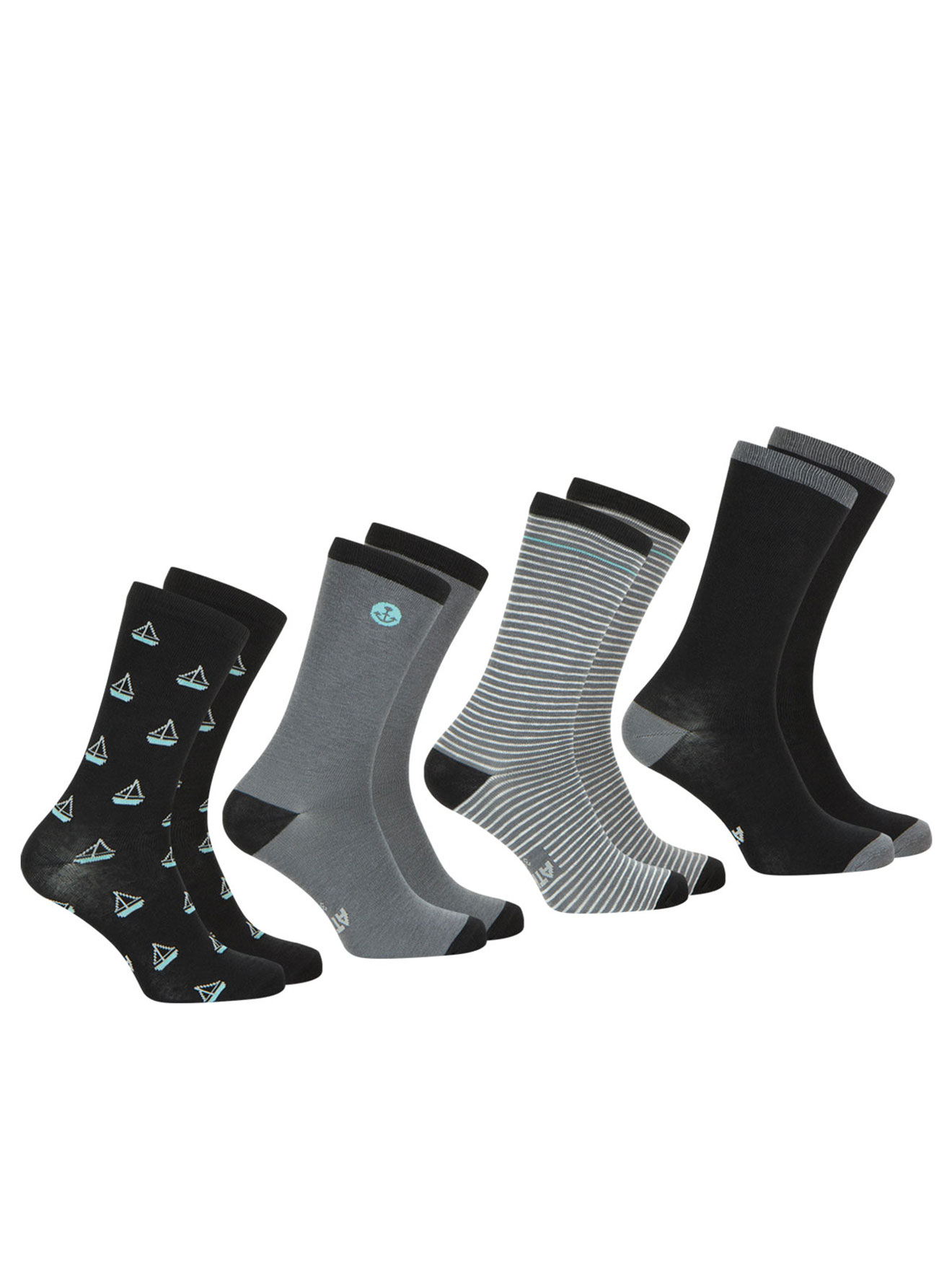 Lot 4 paires de mi-chaussettes Ecopack