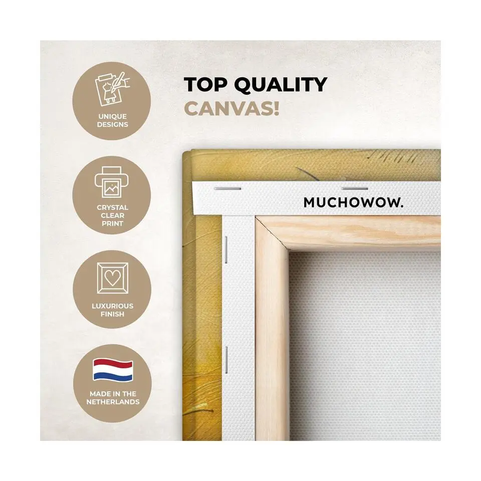 MuchoWow Canvas Schilderij 120x80cm Kunst Abstract Modern