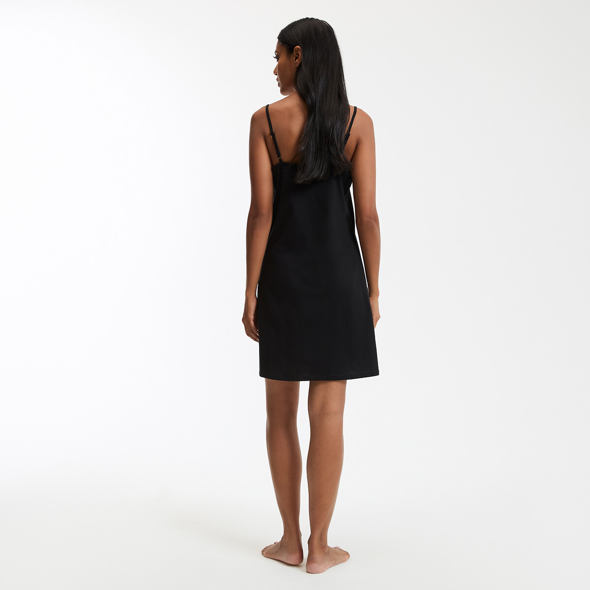 COLEÇÃO LA REDOUTE<br>Camisola com alças finas de algodão