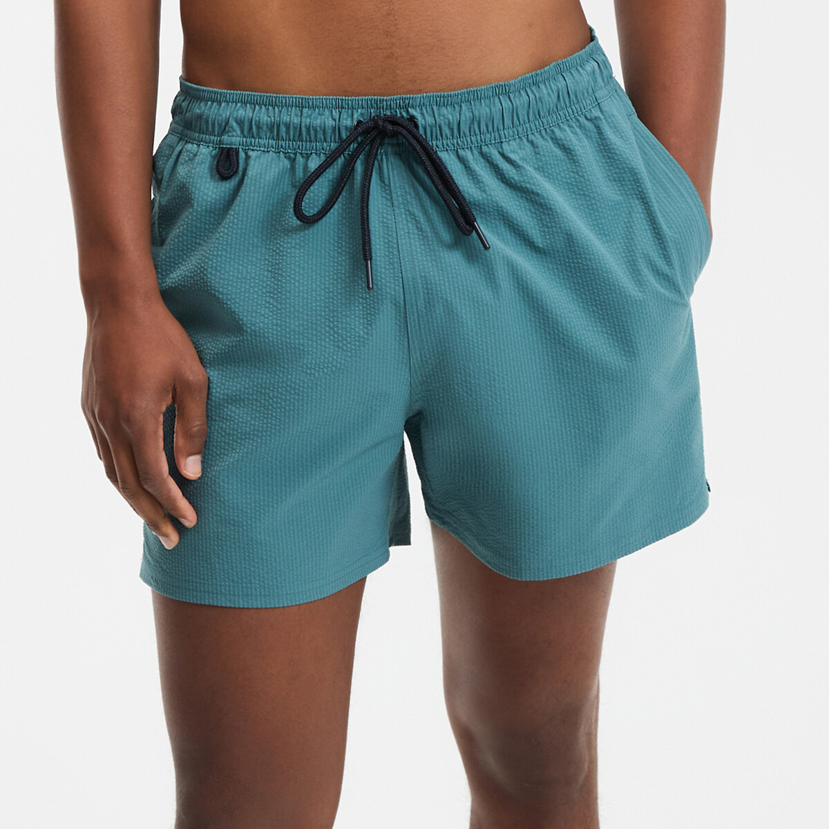 COLEÇÕES LA REDOUTE<br>Shorts de banho em seersucker