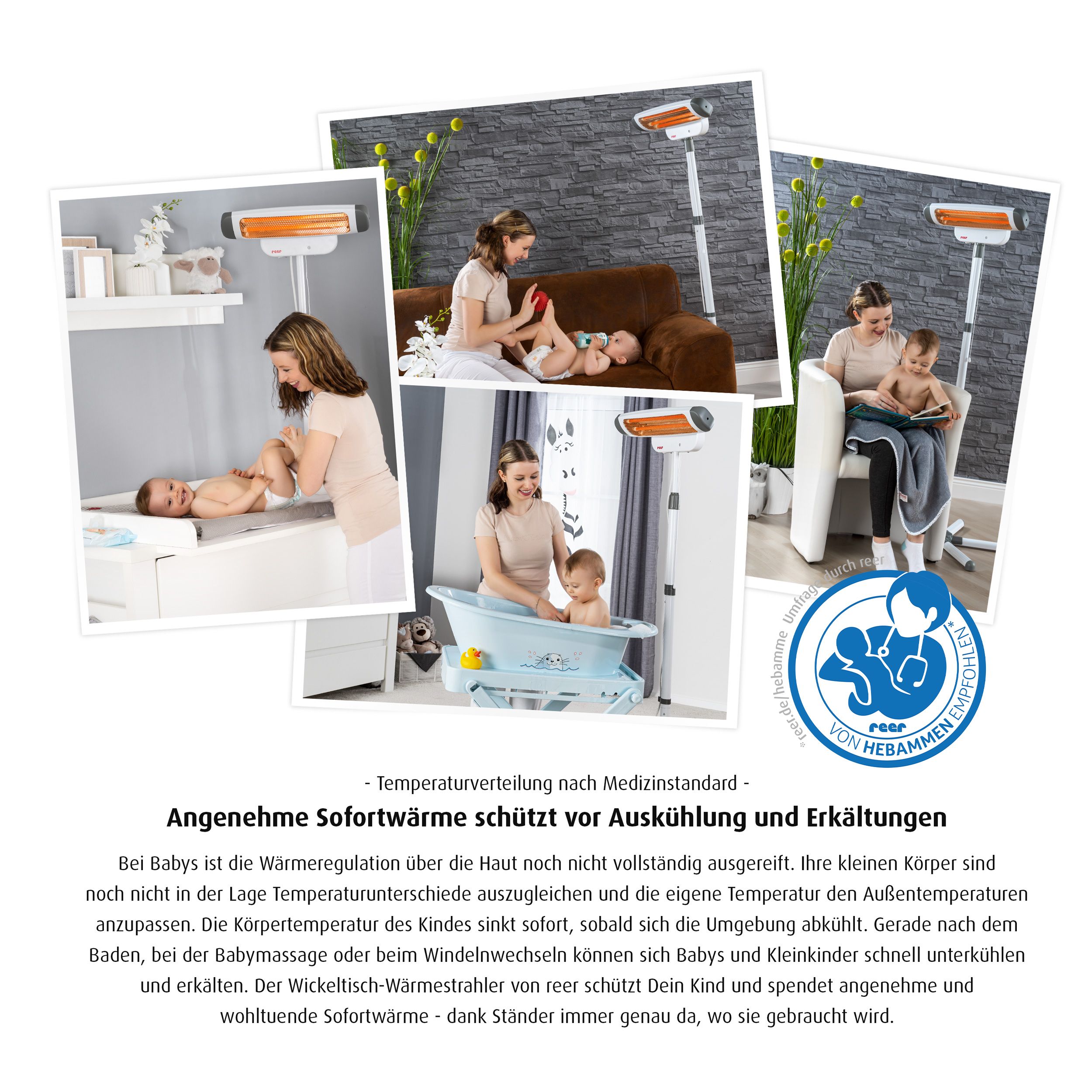 reer 2in1 FeelWell Wickeltisch-Wärmestrahler