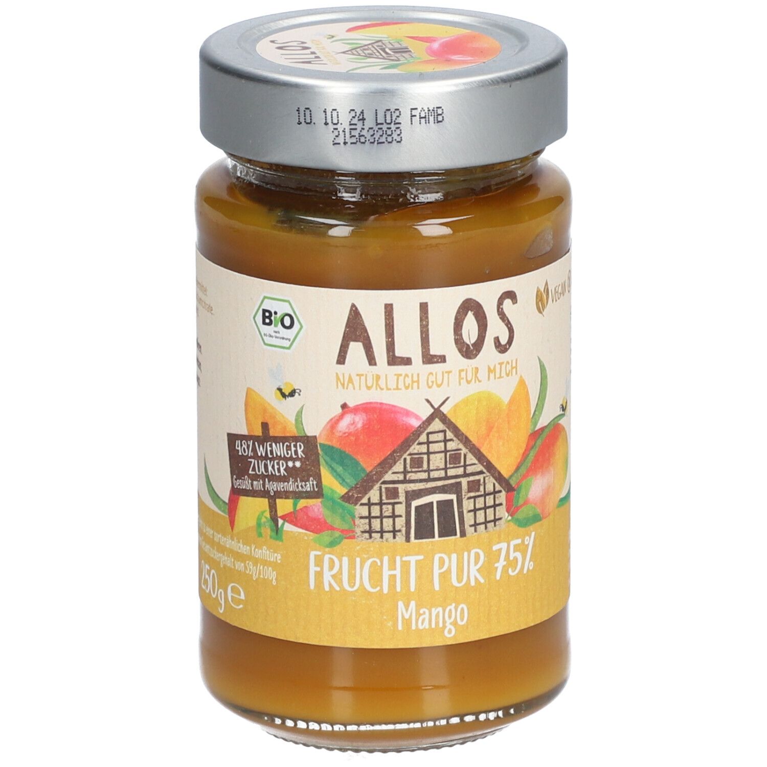 Allos Bio Frucht Pur 75 % Mango