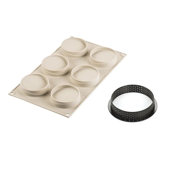 Moule 3D Kit 6 mini tartes Glam Silikomart