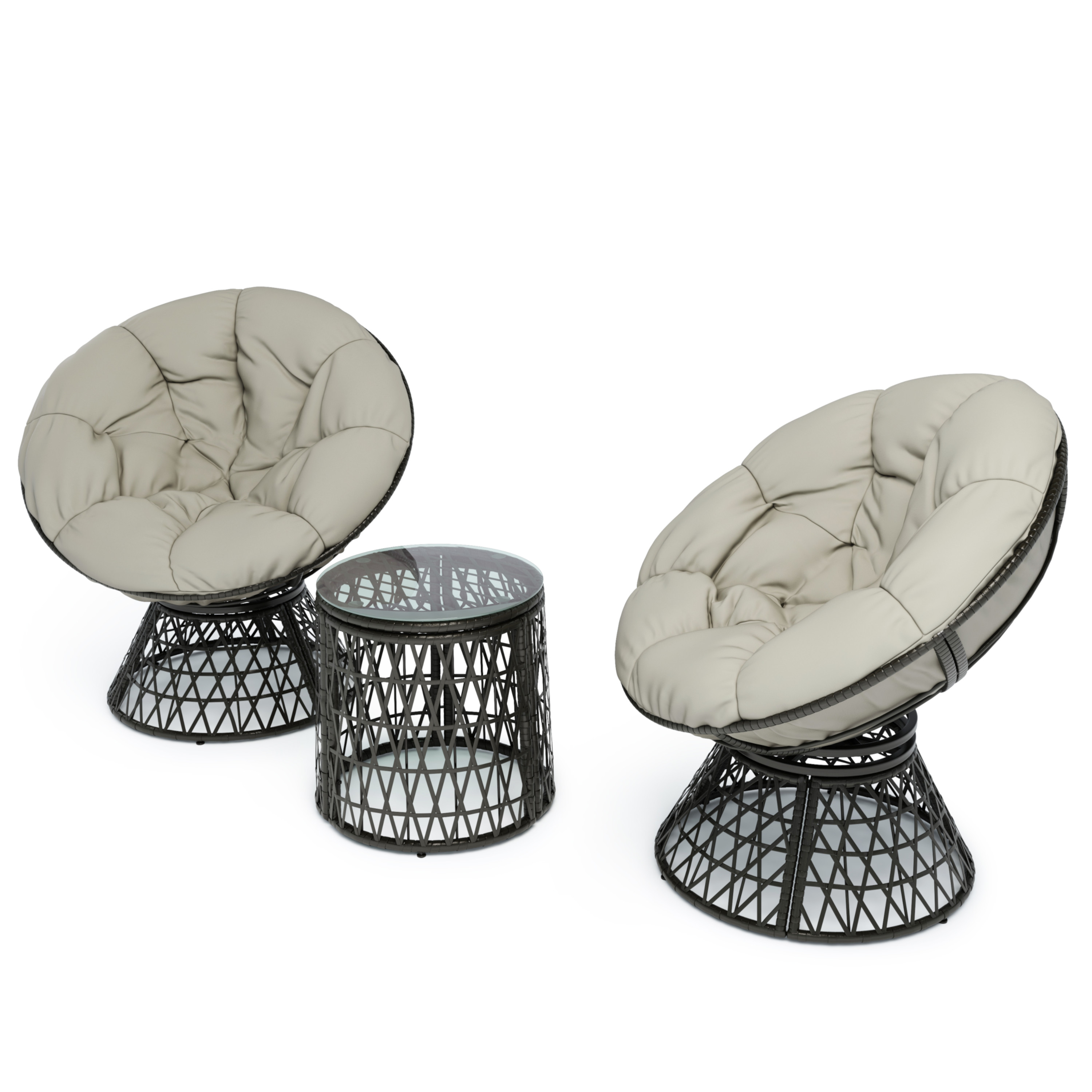 Gartenmöbel Set SAN REMO anthrazit