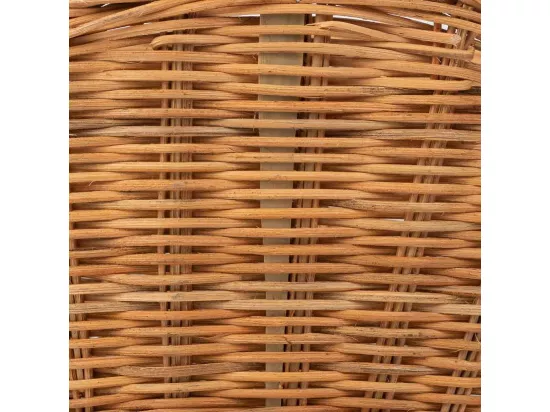 Panier ovale en osier marron 25x17x13-25h