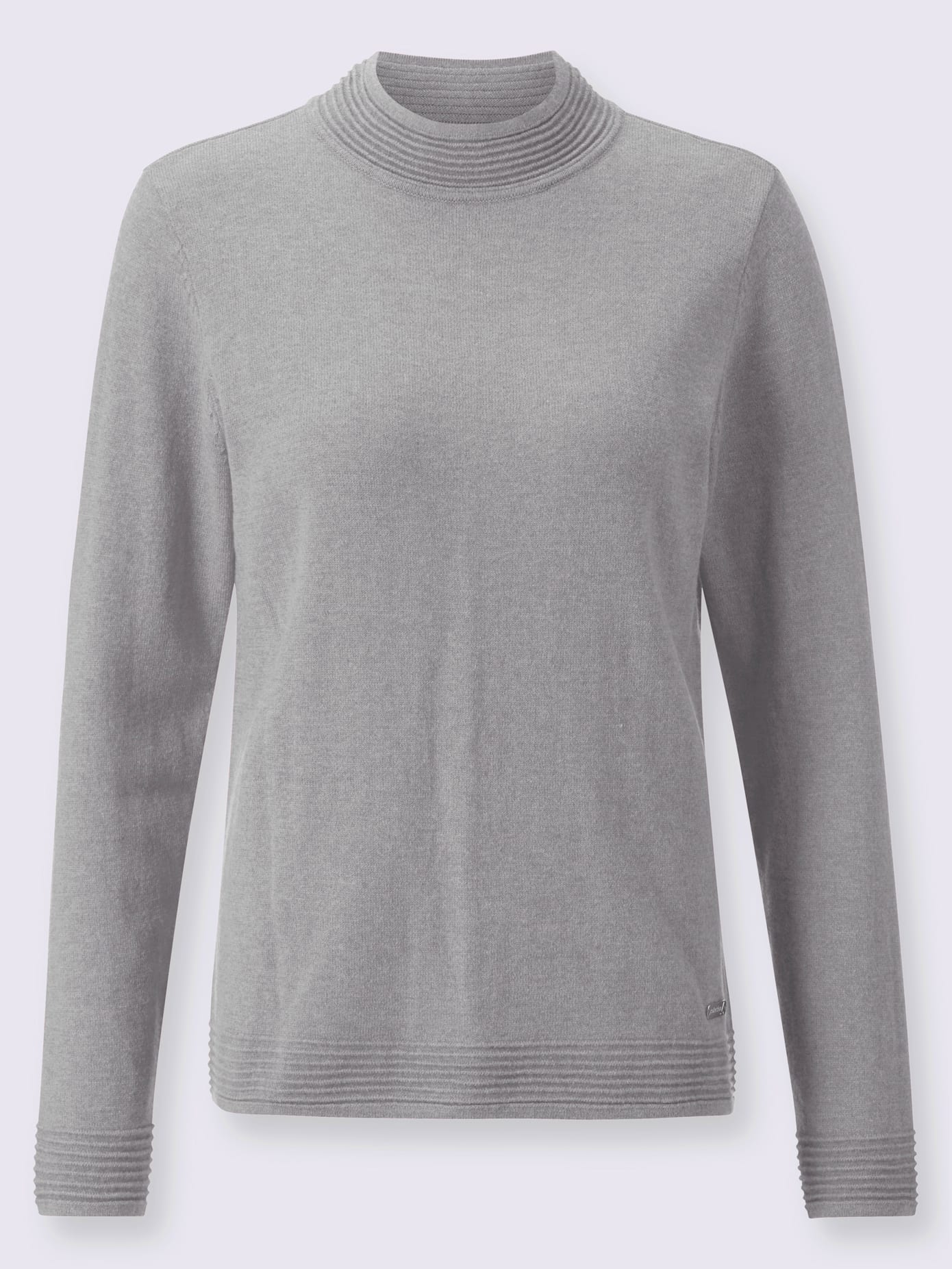 Pull col montant tricot fin élégant