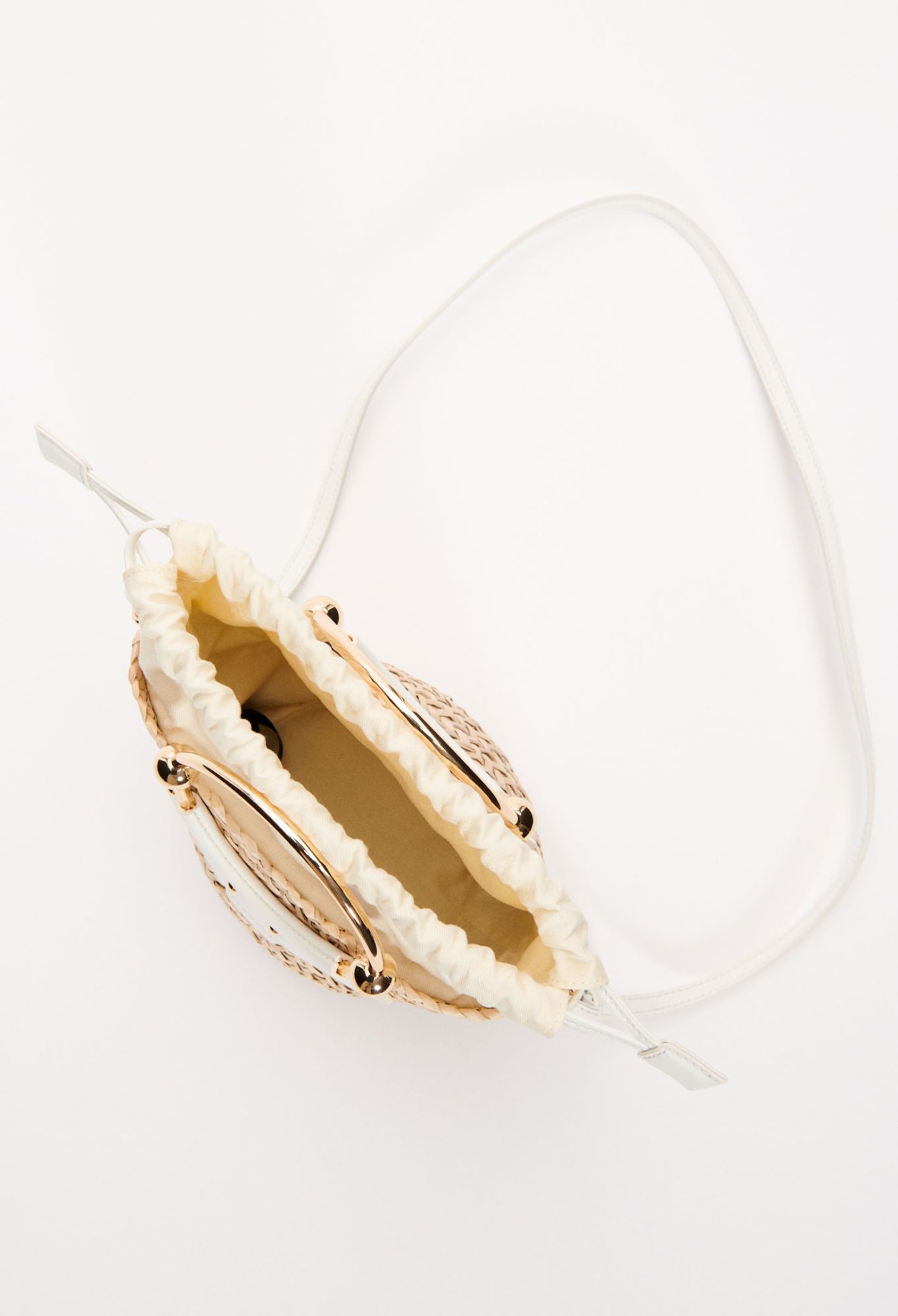 Petit panier blanc osier