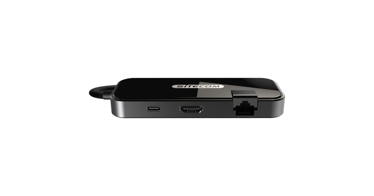 SitecomUSB-C to HDMI + Gigabit LAN Adapter  (Zwart)
