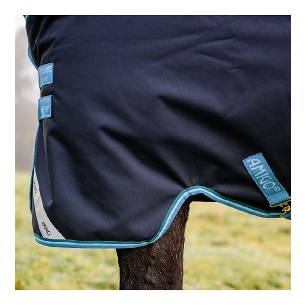 Horseware AMIGO BRAVO 12 TURNOUT 50G - Couverture de paddock navy/turquoise/aqua/blue