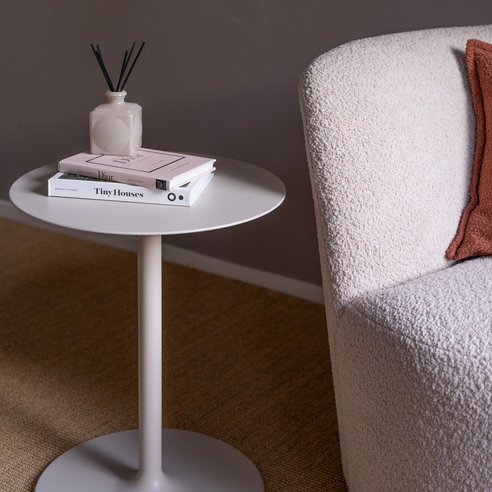 Spinder Design bijzettafel Lola - Soft Ivory - Ã 40