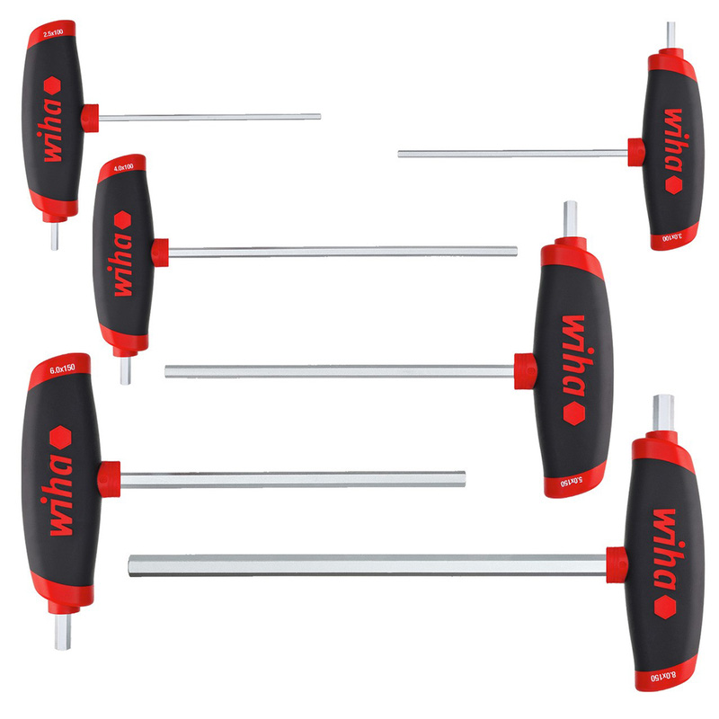 Wiha HEX Stiftsleutelset met ComfortGrip T-greep 6-delig