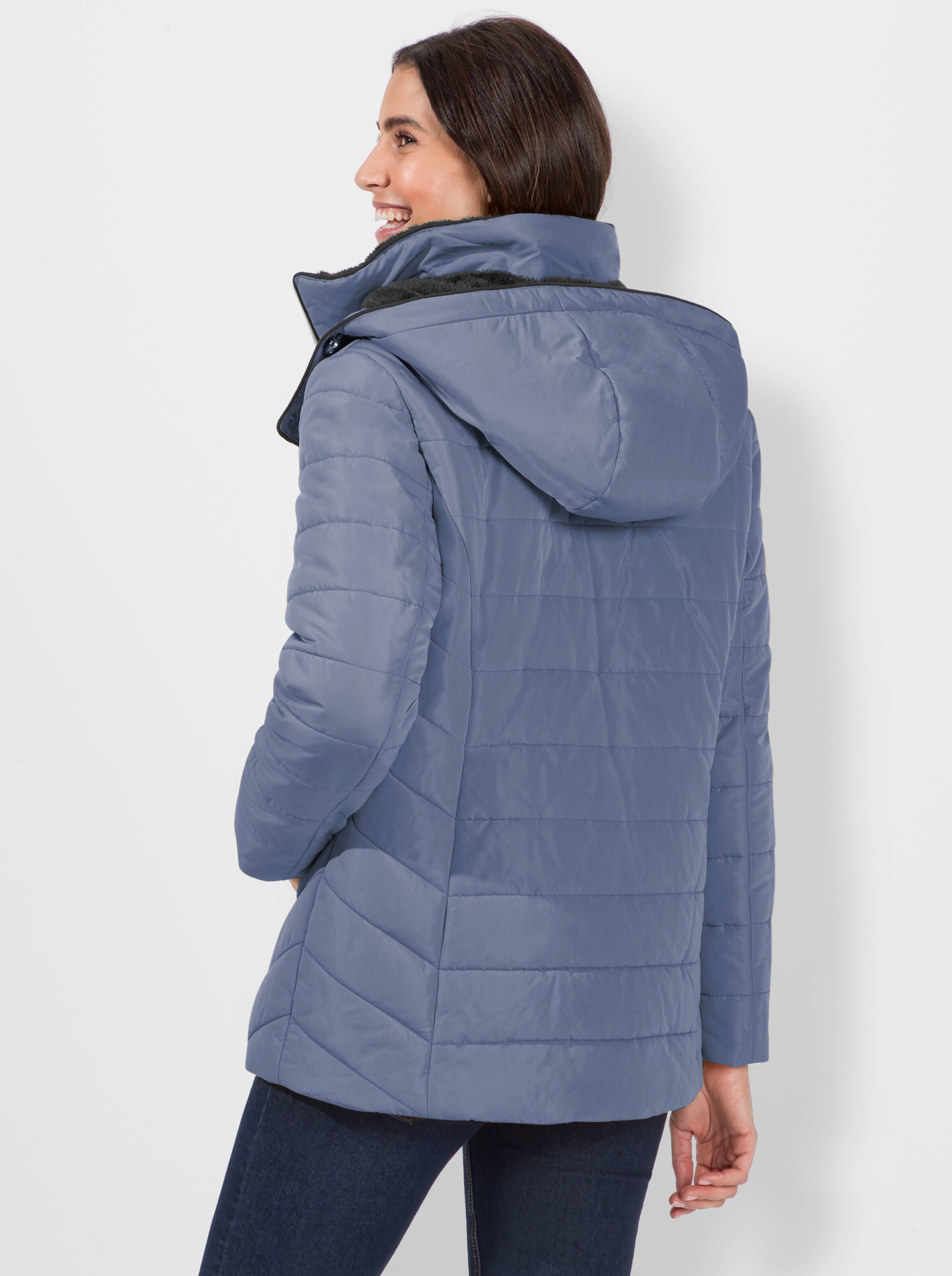 Steppjacke mit Teddy-Fleece innen