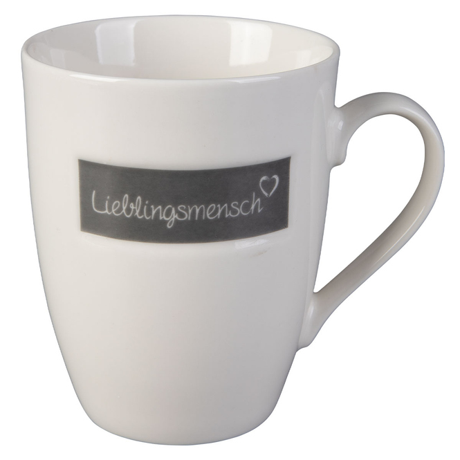 Tasse - Lieblingsmensch - aus Keramik - ca. 10 cm - 1 Stück