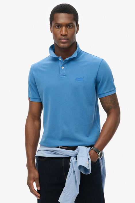Superdry blauwe heren polo