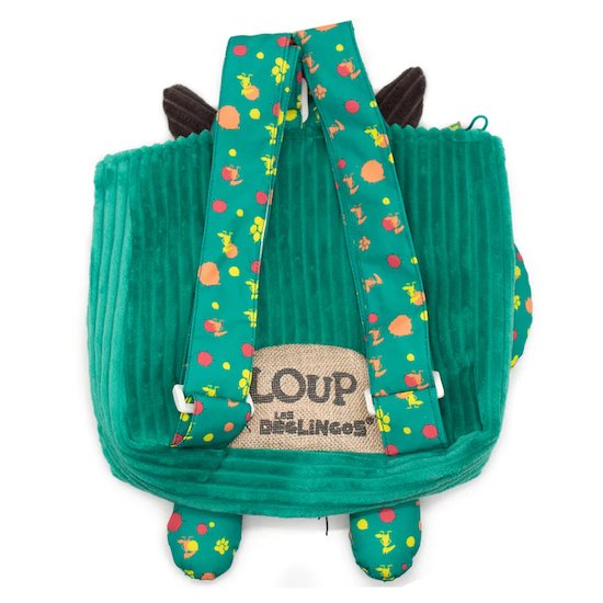 LOUP x Deglingos sac à dos velours   Vert        de               Les Déglingos