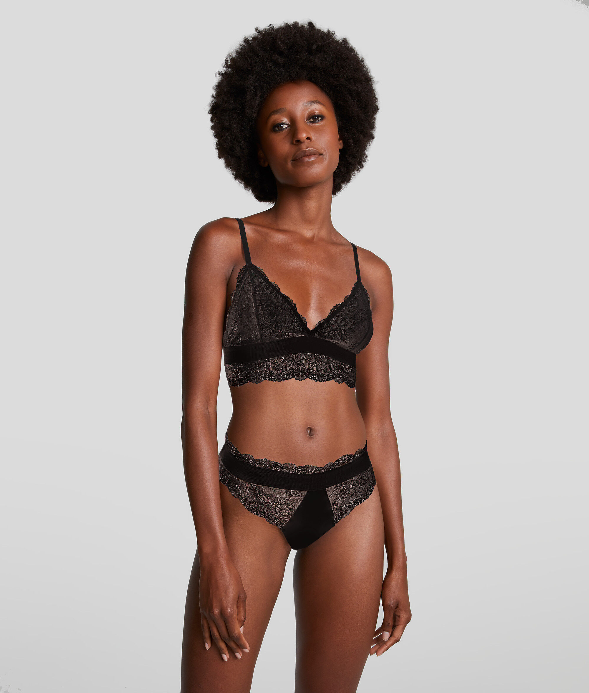 SOUTIEN-GORGE BUSTIER TRIANGLE EN DENTELLE